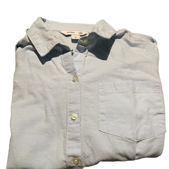 Old Navy the classic shirt  size medium  Light Blue Button-Up Shirt - Picture 2 of 2